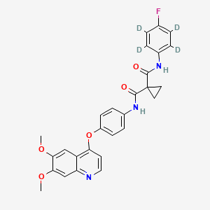 molecular formula C28H24FN3O5 B12414388 Cabozantinib-d4 