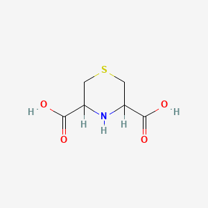 molecular formula C6H9NO4S B1241441 硫代吗啉-3,5-二羧酸 CAS No. 91828-95-4