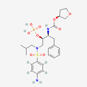 molecular formula C25H36N3O9PS B12414442 Fosamprenavir-d4 