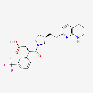 molecular formula C25H28F3N3O3 B12414446 alphavbeta5 integrin-IN-1 