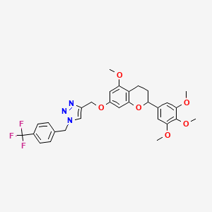 molecular formula C30H30F3N3O6 B12414462 AChE/BuChE-IN-3 