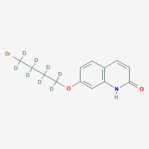 molecular formula C13H14BrNO2 B12414468 7-(4-Bromobutoxy-1,1,2,2,3,3,4,4-d8)-2(1H)-quinolinone 