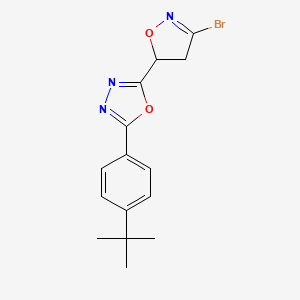 molecular formula C15H16BrN3O2 B12414476 Antimalarial agent 3 