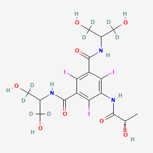 molecular formula C17H22I3N3O8 B12414478 Iopamidol-d8 