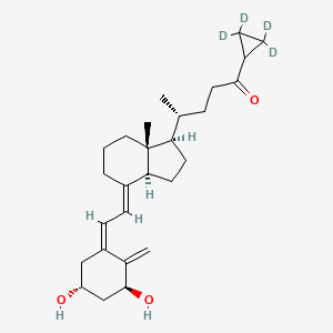 (4R)-4-[(1R,3aS,4E,7aR)-4-[(2Z)-2-[(3S,5R)-3,5-dihydroxy-2-methylidenecyclohexylidene]ethylidene]-7a-methyl-2,3,3a,5,6,7-hexahydro-1H-inden-1-yl]-1-(2,2,3,3-tetradeuteriocyclopropyl)pentan-1-one