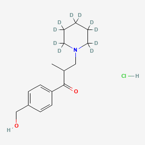 molecular formula C16H24ClNO2 B12414489 Hydroxymethyl Tolperisone-d10 Hydrochloride 