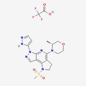 molecular formula C19H22F3N7O5S B12414509 Atr-IN-18 