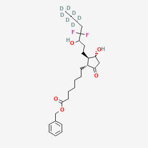 benzyl 7-[(1R,2R,3R)-2-(6,6,7,7,8,8,8-heptadeuterio-4,4-difluoro-3-hydroxyoctyl)-3-hydroxy-5-oxocyclopentyl]heptanoate