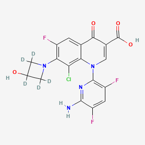 molecular formula C18H12ClF3N4O4 B12414539 Delafloxacin-d5 