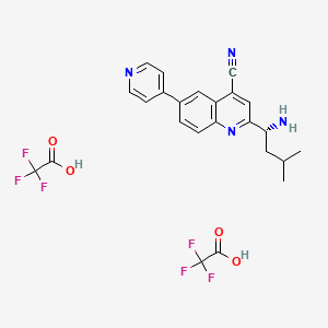 molecular formula C24H22F6N4O4 B12414546 Aak1-IN-3 (tfa) 