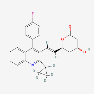 molecular formula C25H22FNO3 B12414572 Pitavastatin-d5 Lactone 