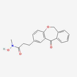 molecular formula C18H17NO4 B1241464 6,11-Dihydro-N-hydroxy-N-methyl-11-oxodibenz[b,e]oxepin-2-propanamide 