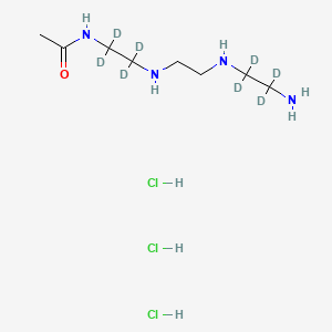 molecular formula C8H23Cl3N4O B12414645 N1-Acetyl triethylenetetramine-d8 (trihydrochloride) 