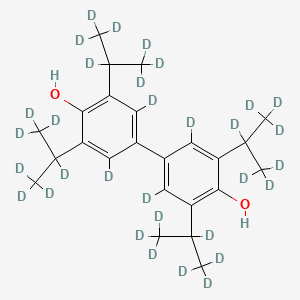 molecular formula C24H34O2 B12414658 Dipropofol-d32 