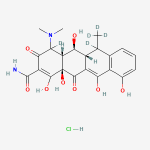 molecular formula C22H25ClN2O8 B12414731 Doxycycline hyclate-d5 