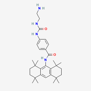 4-(2-aminoethylcarbamoylamino)-N-(1,1,4,4,5,5,8,8-octamethyl-2,3,6,7-tetrahydroanthracen-9-yl)benzamide