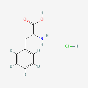 molecular formula C9H12ClNO2 B12414764 DL-Phenylalanine-d5 (hydrochloride) 