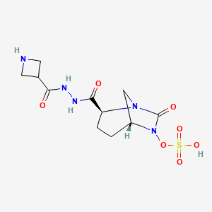 [(2S,5R)-2-[(azetidine-3-carbonylamino)carbamoyl]-7-oxo-1,6-diazabicyclo[3.2.1]octan-6-yl] hydrogen sulfate