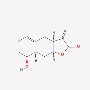 (3aR,8R,8aR,9aR)-8-hydroxy-5,8a-dimethyl-3-methylidene-4,6,7,8,9,9a-hexahydro-3aH-benzo[f][1]benzofuran-2-one