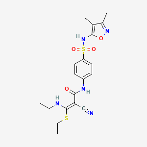 molecular formula C19H23N5O4S2 B12414789 Dihydropteroate synthase-IN-1 