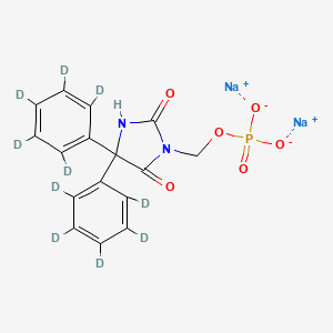 molecular formula C16H13N2Na2O6P B12414823 Fosphenytoin-d10 (disodium) 