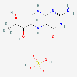 molecular formula C9H17N5O7S B12414827 (6R)-Tetrahydro-L-biopterin-d3 (sulfate) 