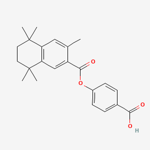 4-(3,5,5,8,8-Pentamethyl-5,6,7,8-tetrahydro-2-naphthoyloxy)benzoic acid