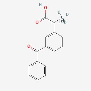 molecular formula C16H14O3 B12414859 rac Ketoprofen-13C,d3 