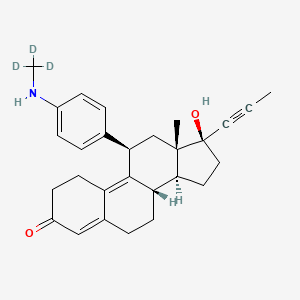 molecular formula C28H33NO2 B12414874 N-Demethyl Mifepristone-d3 