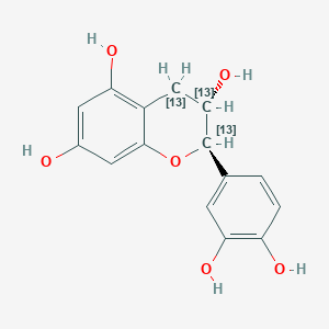 molecular formula C15H14O6 B12414900 Catechin-13C3 