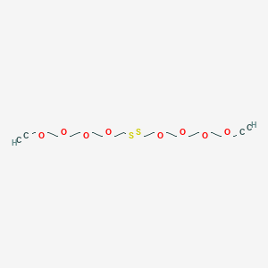 molecular formula C22H38O8S2 B12414928 Alkyne-PEG4-SS-PEG4-alkyne 