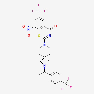 molecular formula C25H22F6N4O3S B12414934 Antitubercular agent-20 