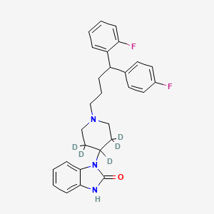 molecular formula C28H29F2N3O B12414942 4-Desfluoro-2-fluoro Pimozide-d5 