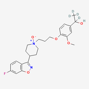 molecular formula C24H29FN2O5 B12414959 Hydroxy Iloperidone N-oxide-d4 