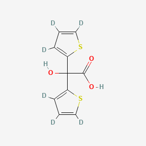 molecular formula C10H8O3S2 B12414982 Tiotropium bromide EP impurity A-d6 