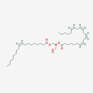 molecular formula C43H74O5 B1241502 1-(9Z-十八碳烯酰)-2-(7Z,10Z,13Z,16Z-二十二碳四烯酰)-sn-甘油 