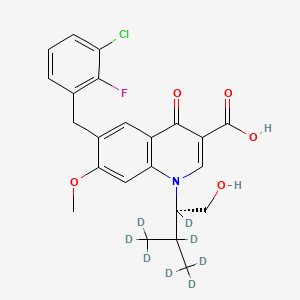 molecular formula C23H23ClFNO5 B12415032 Elvitegravir-d8 