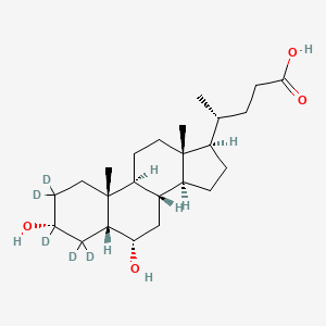 molecular formula C24H40O4 B12415033 Hyodeoxycholic Acid-d5 