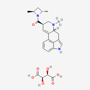 molecular formula C25H31N3O7 B12415040 Lysergic acid (2S,4S)-dimethylazetidine-d3 (L-tartrate) 