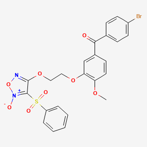 molecular formula C24H19BrN2O8S B12415059 Antitumor agent-42 