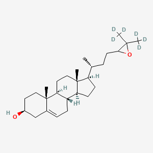 molecular formula C27H44O2 B12415067 24(R/S),25-epoxycholesterol-d6 