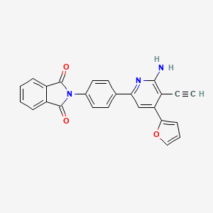 molecular formula C25H15N3O3 B12415096 Pim-1 kinase inhibitor 2 