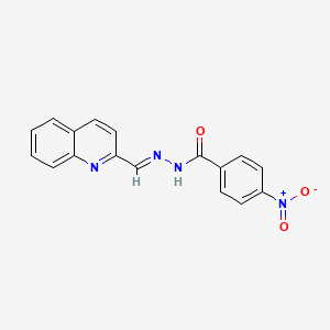 molecular formula C17H12N4O3 B12415106 Elastase-IN-1 