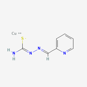 molecular formula C7H7CuN4S+ B1241511 2-Formylpyridinethiosemicarbazonato copper(II) CAS No. 71330-80-8