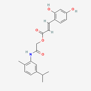 molecular formula C21H23NO5 B12415135 Tyrosinase-IN-3 