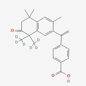 molecular formula C24H26O3 B12415141 7-Oxo Bexarotene-d6 