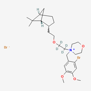 molecular formula C26H41Br2NO4 B12415159 Pinaverium bromide-d4 