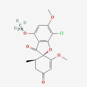 molecular formula C17H17ClO6 B12415183 Griseofulvin-13C,d3 