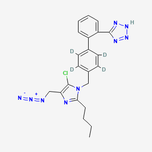 molecular formula C22H22ClN9 B12415236 Losartan impurity 21-d4 