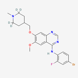 molecular formula C22H24BrFN4O2 B12415253 Vandetanib-d4 